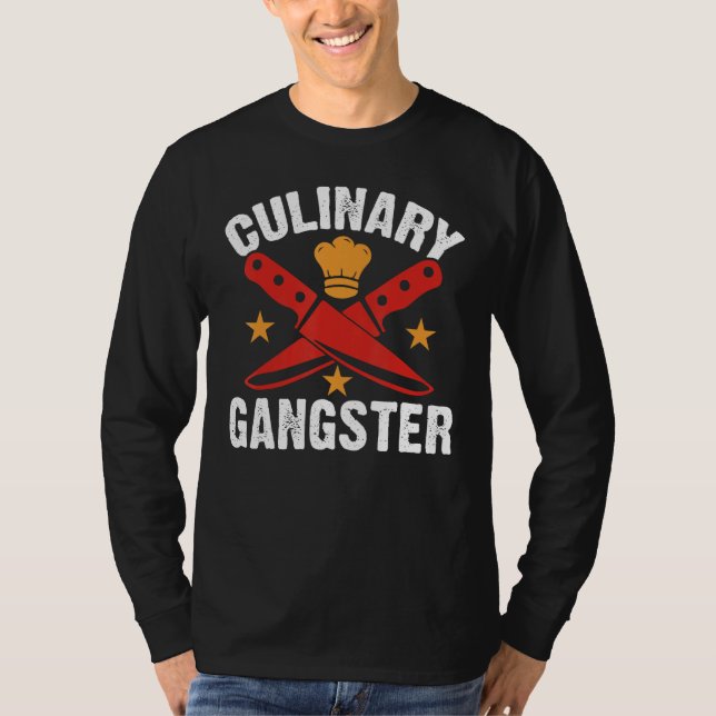 Culinary Gangster Chefs Cooking T-Shirt (Front)