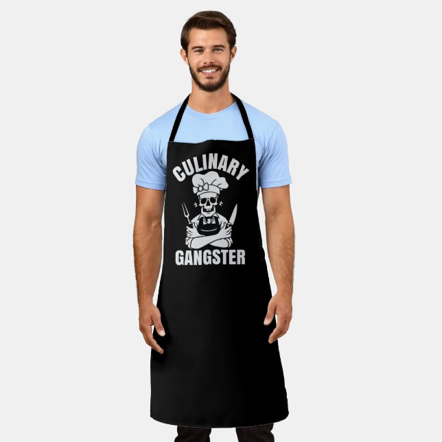 Culinary Gangster Large Black Apron (Worn)