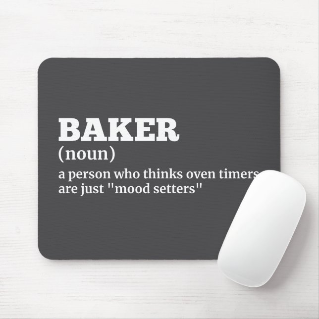 Culinary Humor - Baker Definition Mouse Pad (With Mouse)