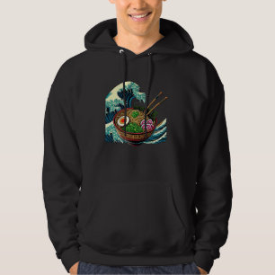 Culinary Japanese Wave Art Noodle Food Soup Lover Hoodie