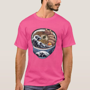 Culinary Japanese Wave Art Noodle Food Soup Lover T-Shirt