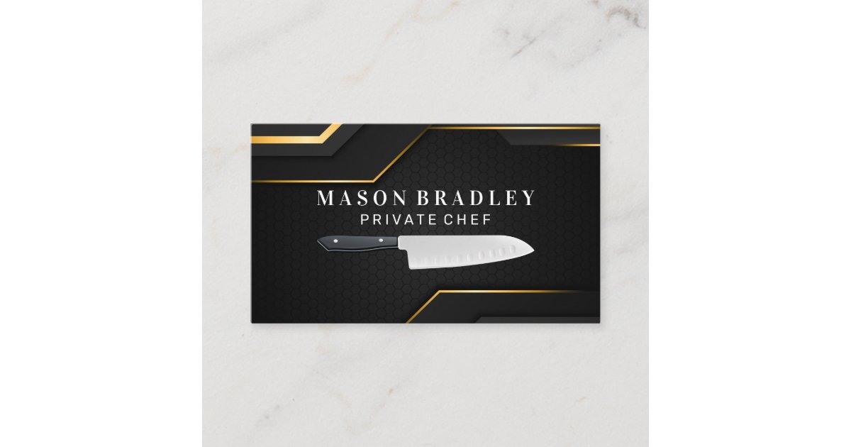 Cooking Visiting Card Culinary | Kitchen Knife | Cooking Business Card | Zazzle
