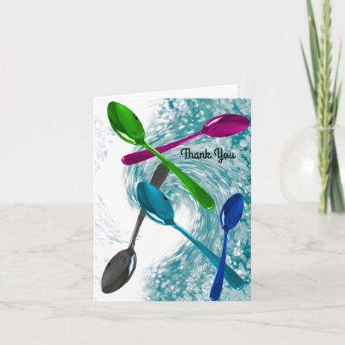 Culinary Kitchen Spoons Thank You Card