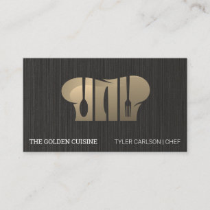 Culinary Logo Restaurant Chef Business Card