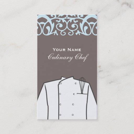 Customizable Culinary Chef Business Card