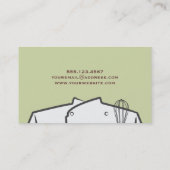 Culinary Personal Chef Catering Restaurant Business Card (Back)