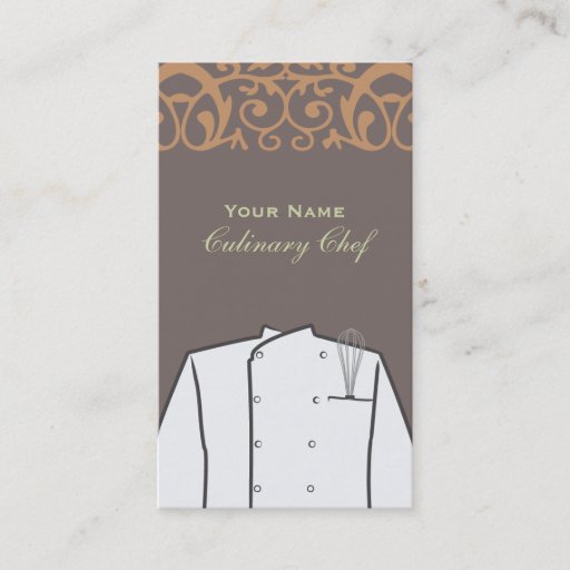 Customizable Culinary Chef Business Card