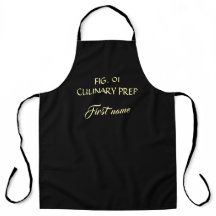 Culinary Prep Minimalist Typography Gold