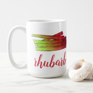 Culinary Rhubarb Stalks Vegetable Garden Food Veg Coffee Mug