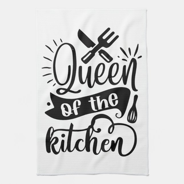 Culinary Royalty: Queen of the Kitchen Towel (Vertical)