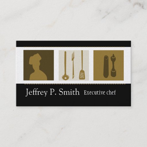 Customizable Salt and Pepper for the Cook Personal Chef Business Card