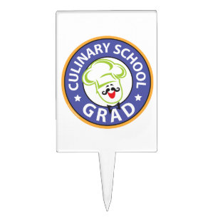 Culinary School Graduation Cake Topper