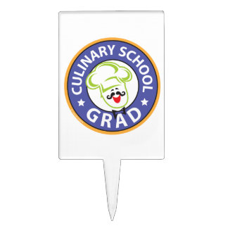 Culinary School Graduation Cake Topper