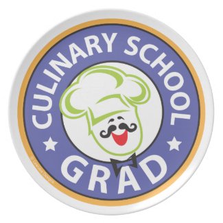 Culinary School Graduation Plate