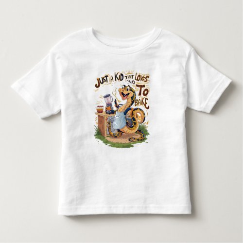Culinary Serpent A Snake in an Apron Toddler T_shirt