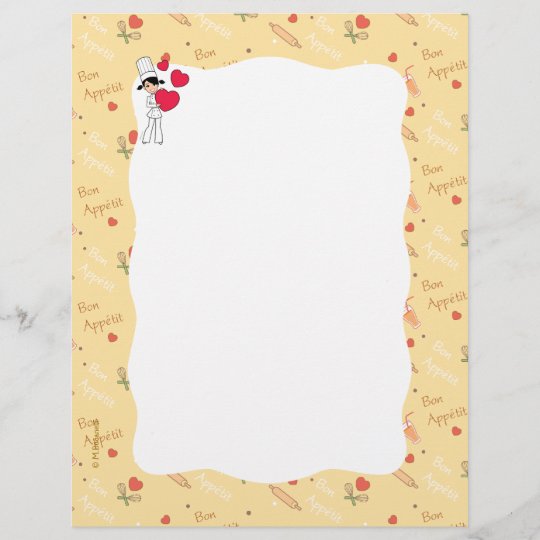 Culinary Themed Stationery