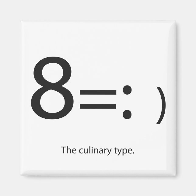 culinary "type" magnet (Front)