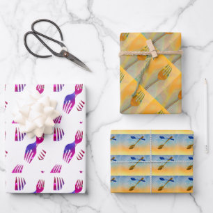 Culinary Utensils Wrapping Paper Sheets