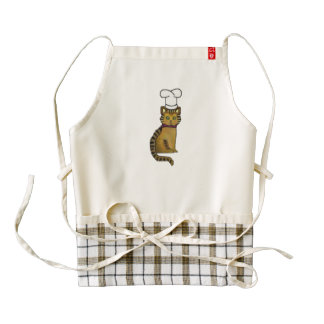 Culinery Top Chef Cat Zazzle HEART Apron