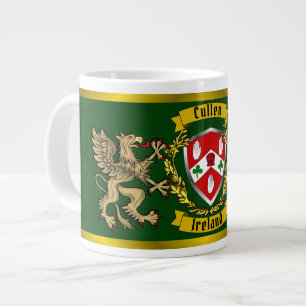 Cullen/O'Cullen Irish Shield & Griffins Giant Coffee Mug