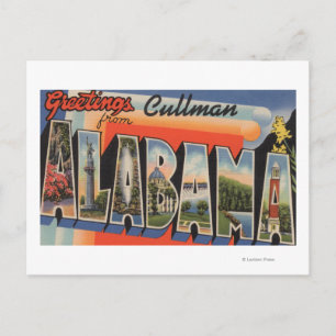 Cullman, Alabama - Large Letter Scenes Postcard