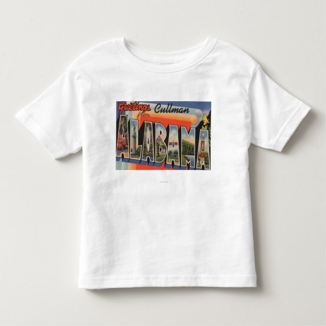 Cullman, Alabama - Large Letter Scenes Toddler T-shirt (Front)