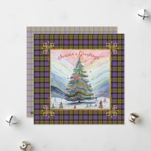 Culloden Ancient Scottish Tartan Christmas Holiday Card