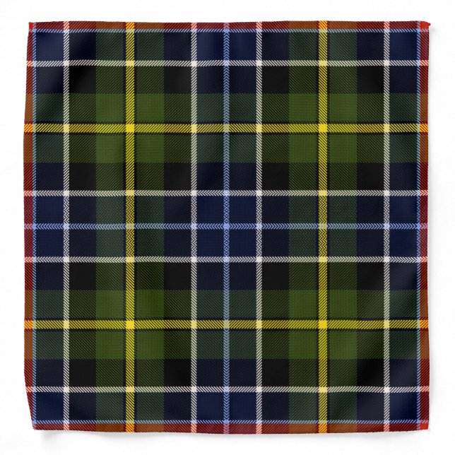 Culloden Tartan Plaid  Bandana (Front)