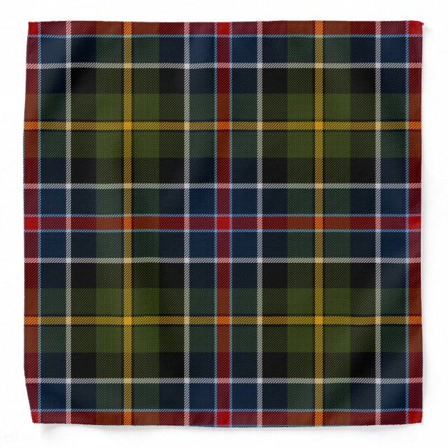 Culloden Tartan Plaid  Bandana (Front)