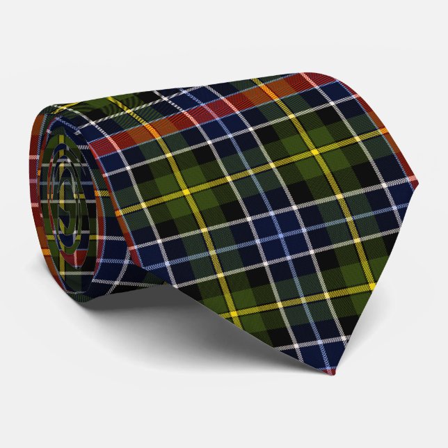 Culloden Tartan Plaid  Neck Tie (Rolled)