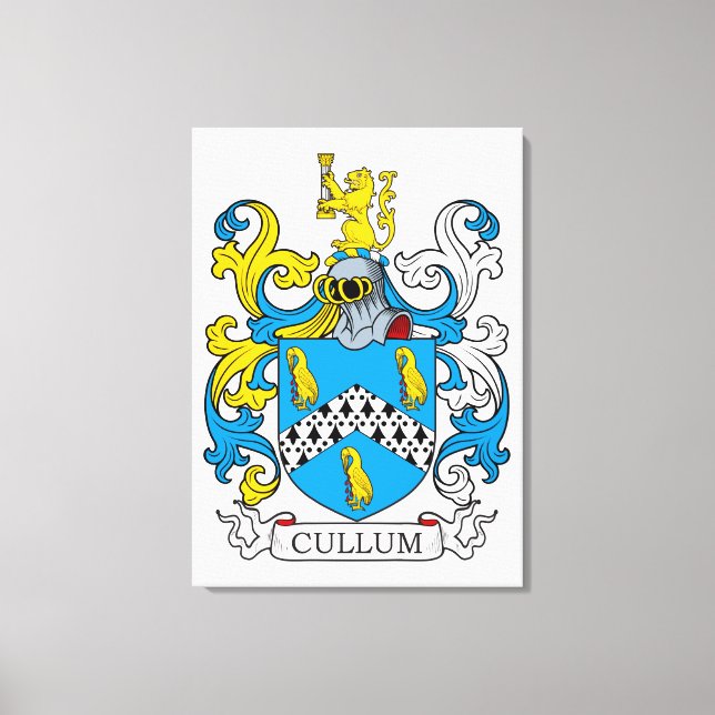 Cullum Family Crest Canvas Print (Front)