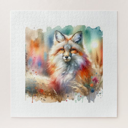 Culpeo Fox in Watercolor AREF905 _ Watercolor Jigsaw Puzzle