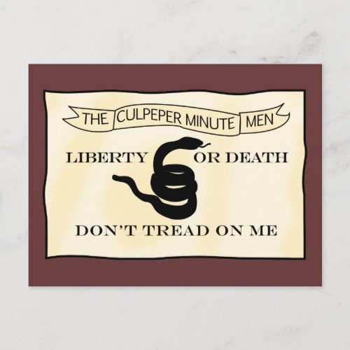 Culpeper Minutemen Flag Postcard