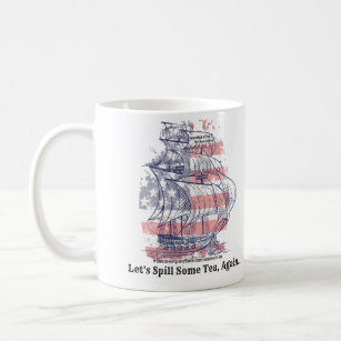 Culpepper Inn Spill Some Tea Patriot America First Coffee Mug