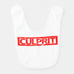 Culprit Stamp Baby Bib