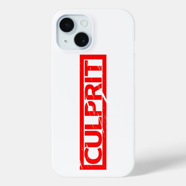 Culprit Stamp Case-Mate iPhone Case (Back)