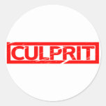 Culprit Stamp Classic Round Sticker