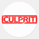 Culprit Stamp Classic Round Sticker