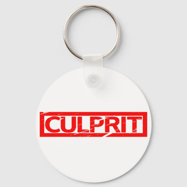 Culprit Stamp Keychain (Front)