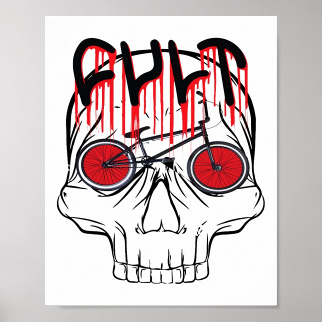 Cult Bmx Halloween Costume Gift For Women Girls Ki Poster (Front)