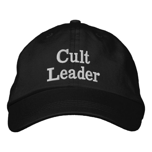 Cult Leader Weird Meme Funny Gen Z Christmas Gift Embroidered Baseball Cap (Front)