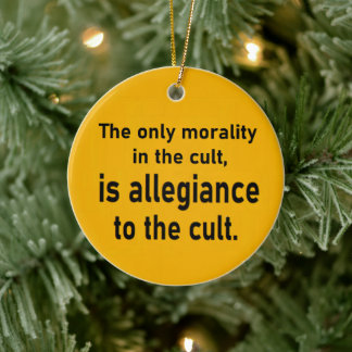 Cult Morality Ceramic Ornament