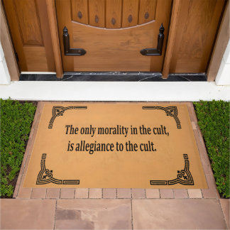 Cult Morality Doormat