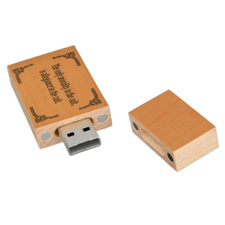 Cult Morality Wood Flash Drive