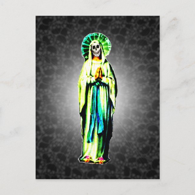 Cult Of Santa Muerte Postcard (Front)
