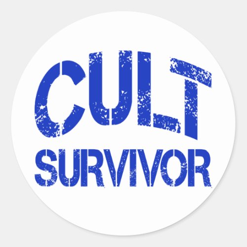 Cult Survivor Classic Round Sticker