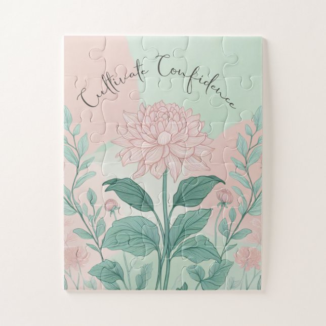 Cultivate Confidence Themed  Jigsaw Puzzle (Vertical)