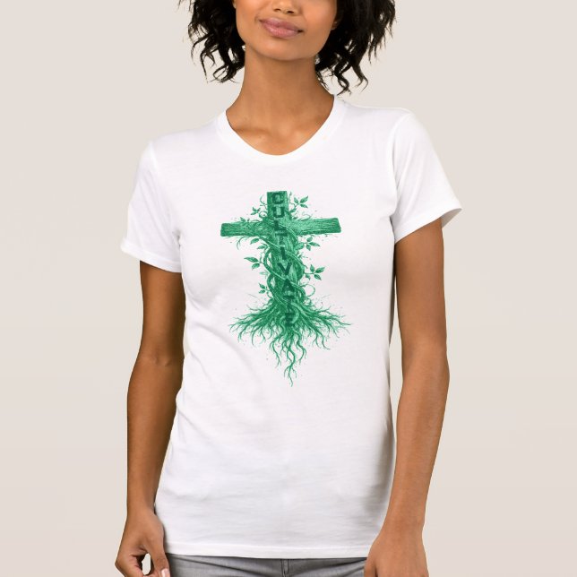 Cultivate – Faith, God & Christian Devotion T-Shirt (Front)
