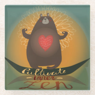 Cultivate Inner Zen Glass Coaster
