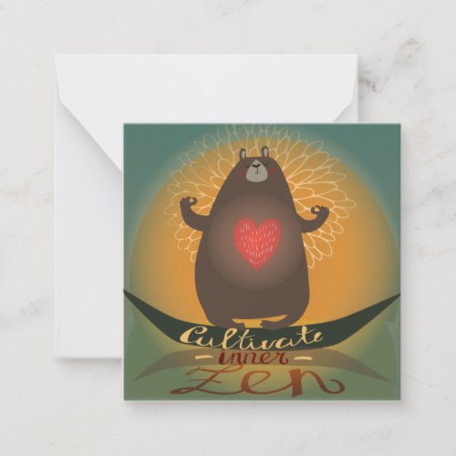 Cultivate Inner Zen Note Card